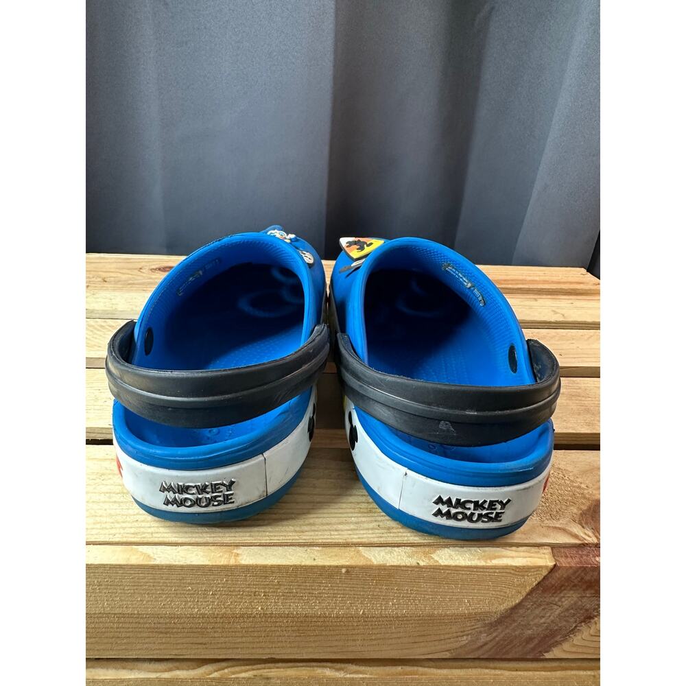 Crocs Kids Disney Mickey Mouse Classic Clogs Blue Size C 12 with Jibbitz - Picture 4 of 7